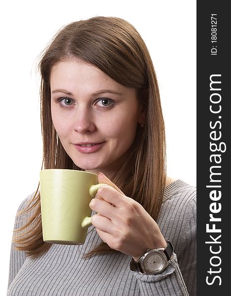 Woman with cup