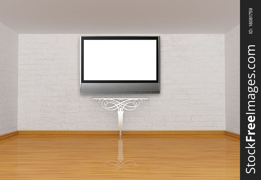 Console-table With Lcd Tv