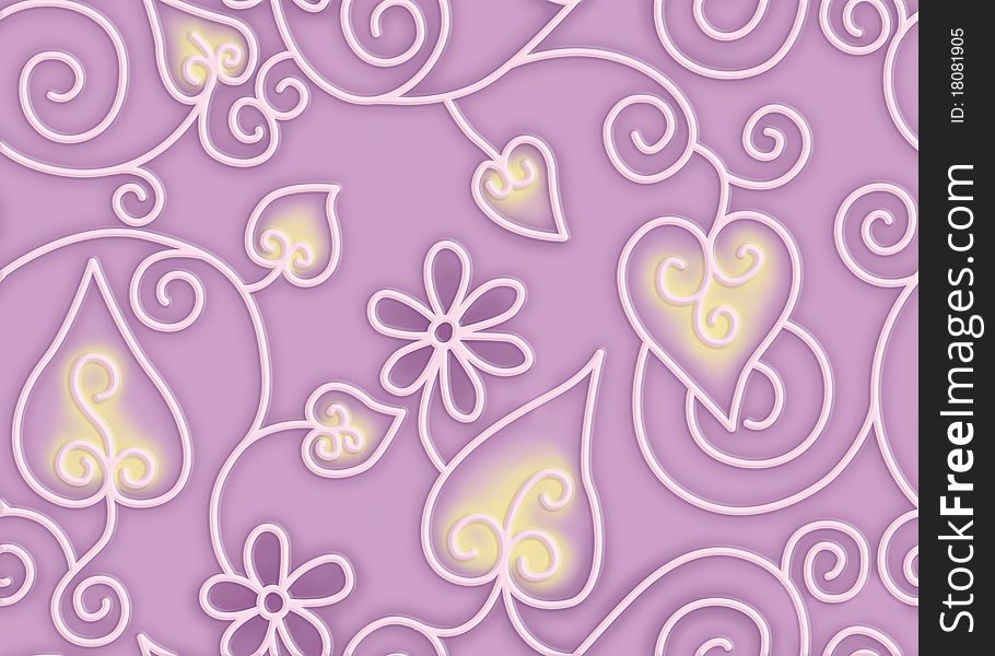 Seamless purple background floral Pattern. Seamless purple background floral Pattern