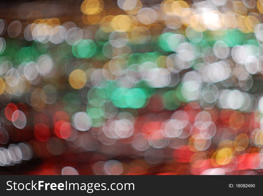 Blurry pattern of colorful decoration lights. Blurry pattern of colorful decoration lights