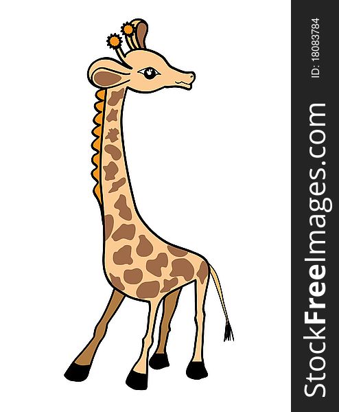 Giraffe Vector Illustration