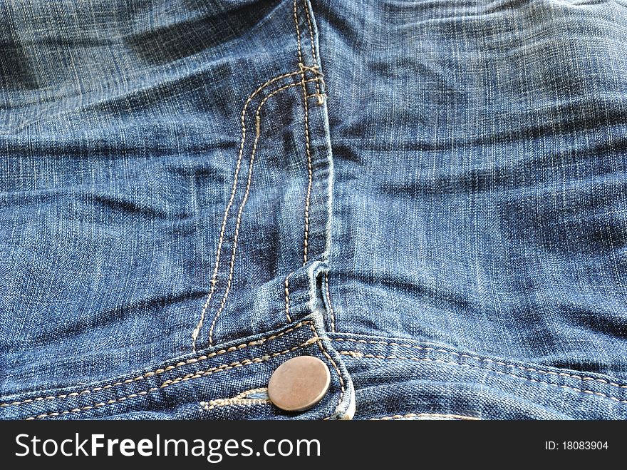 Higher part old jeans metallic button and clasp. Higher part old jeans metallic button and clasp