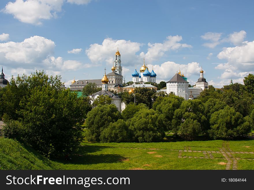 One of the greatest of Russian monasteries not far from Moscow. One of the greatest of Russian monasteries not far from Moscow