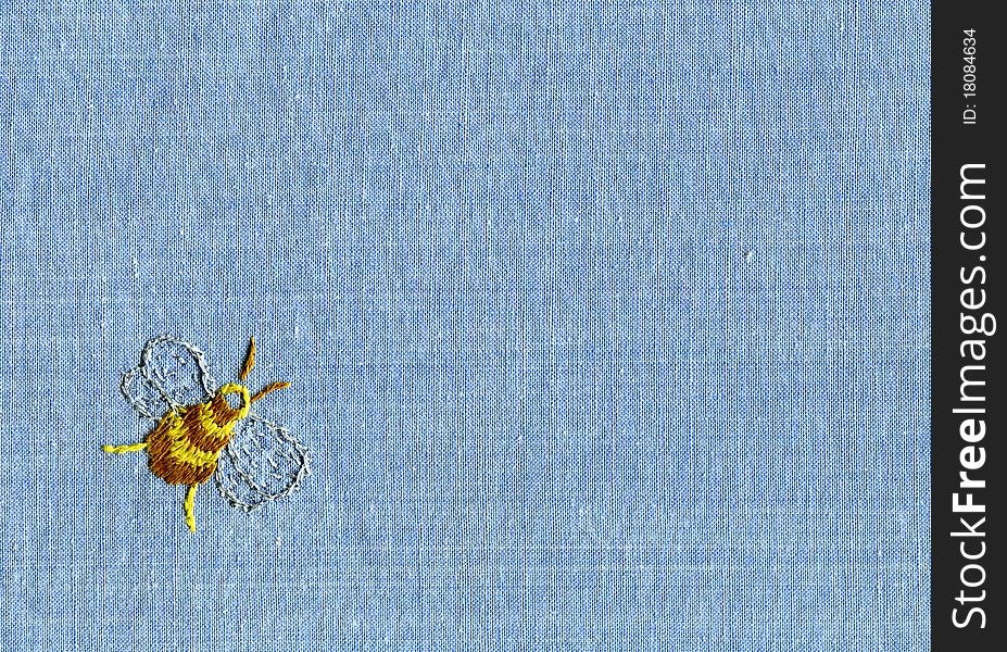 Embroidery Of Bee