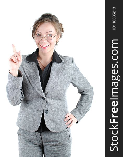 Portrait of a young attractive business woman. Portrait of a young attractive business woman