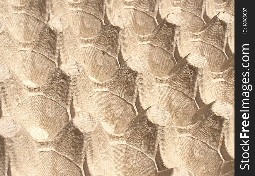 Detail photo of the egg paper carton background