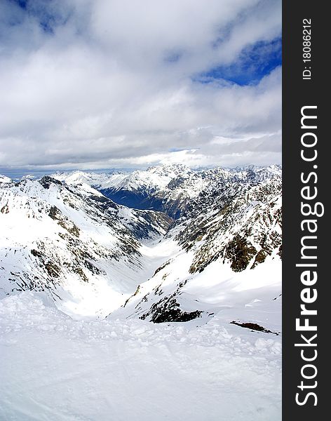 Skiing in the Austrian Alps