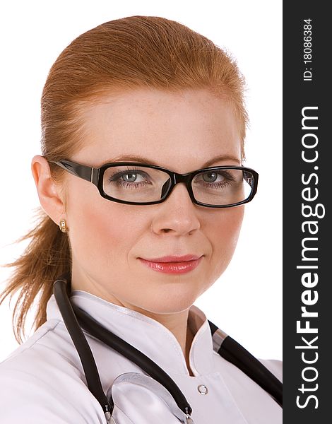 Portrait of a beautiful successful female doctor
