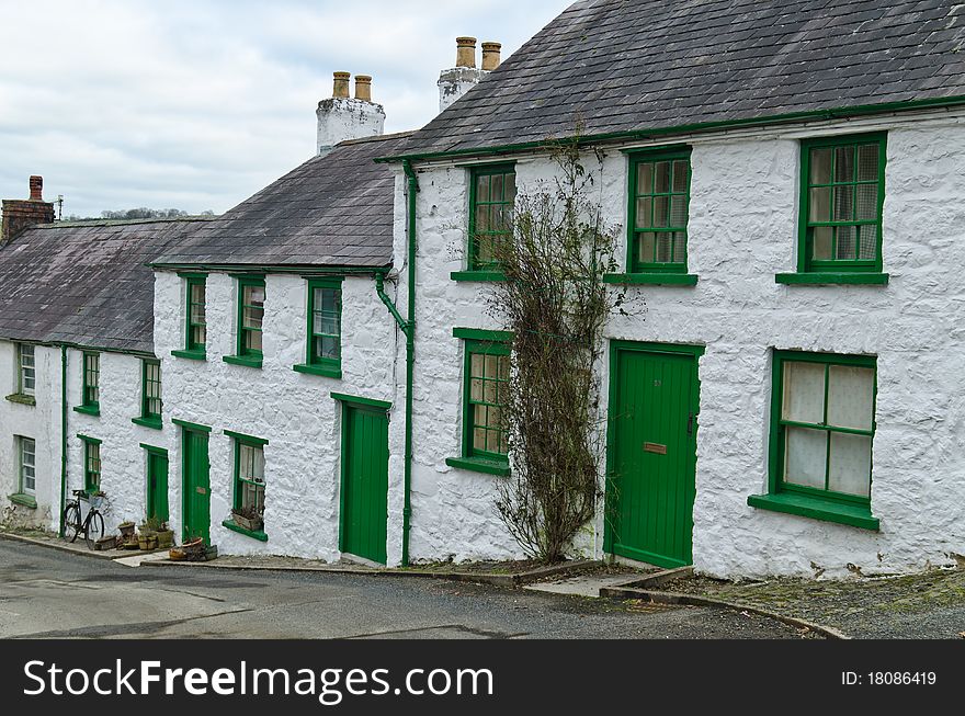 Glenoe village cottages, county Antrim, Ireland