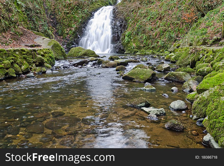 Glenoe Waterfall, Antrim, Ireland. Part of the world reknown Glens Of Antrim