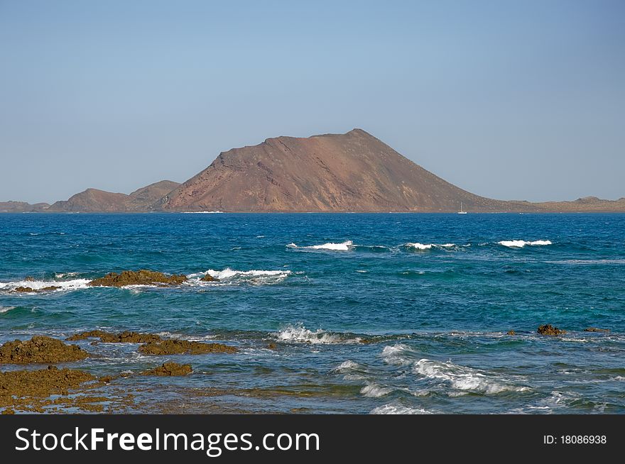 Island of Los Lobos near Corralejo, Fuerteventura.