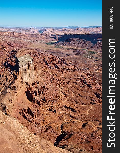 View of Canyonlands National Park, Utah as seen from Anticline overlook