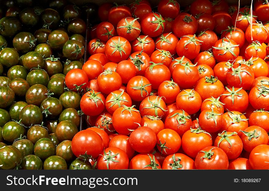 Background of fresh tomatoes for sale