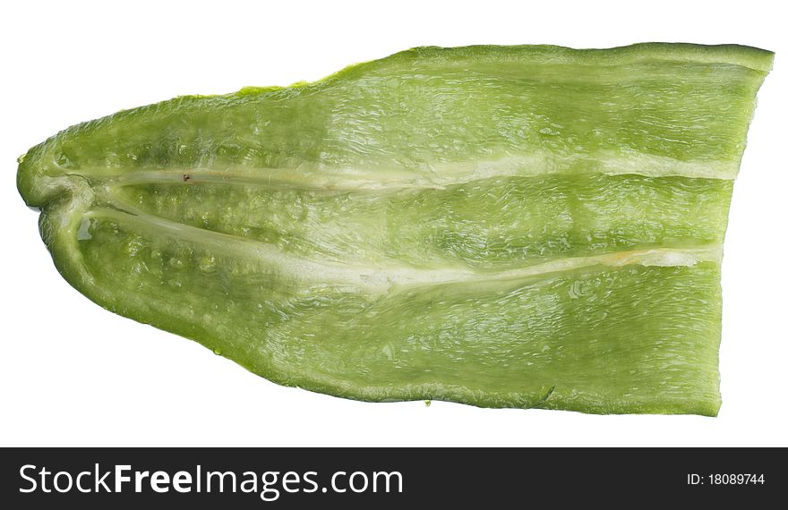 Fresh Spicy Anaheim Pepper Isolated on White with a Clipping Path. Fresh Spicy Anaheim Pepper Isolated on White with a Clipping Path.