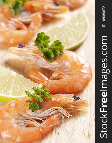 Shrimps With Parsley And Lemon