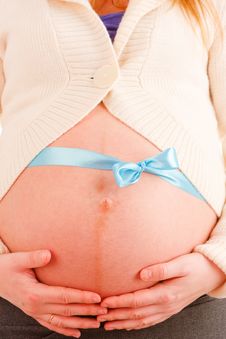 Pregnancy, Close Up Stock Photography