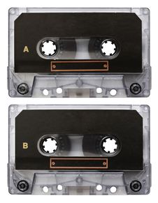 Audio Cassette Isolated Stock Image