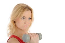 Fitness Woman Working Out With Free Weights Royalty Free Stock Photo Fitness Woman Working Out With Free Weights Royalty Free Stock Photo
