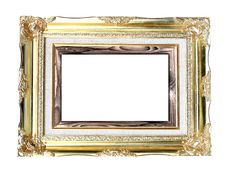 Isolated Vintage Photo Frame Royalty Free Stock Photography
