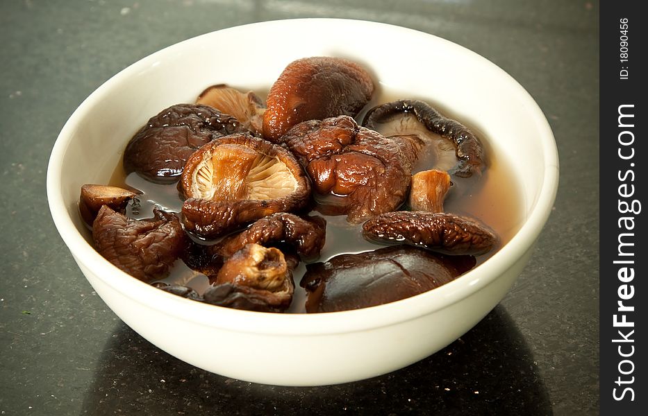 Shiitake Mushroom which prepare for cooking