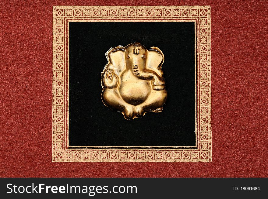 Hindu Gode Ganesha with elephant head and trunk