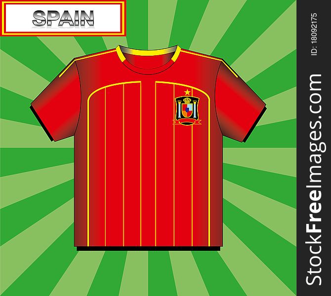 Football (soccer) shirt of spain