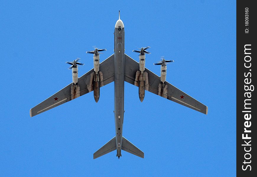 This bomber was flying over Moscow during Victory Days parade in 2010.