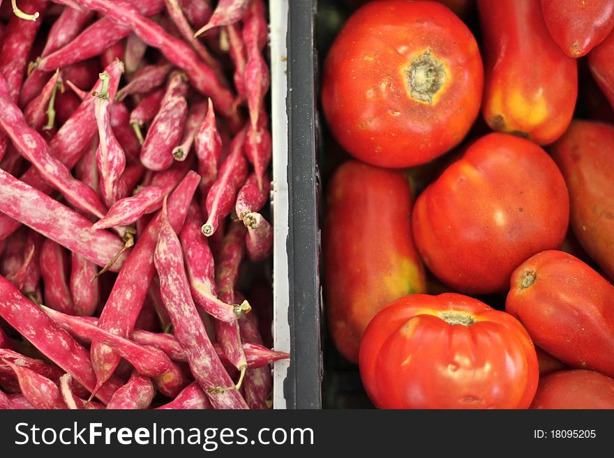 Photo of vegetables I made in summer market in Italy