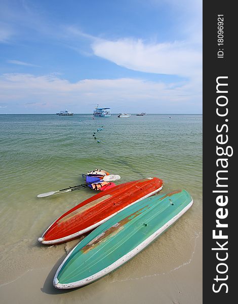 Kayak At Wong Duen Beach, Samed Island, Thailand