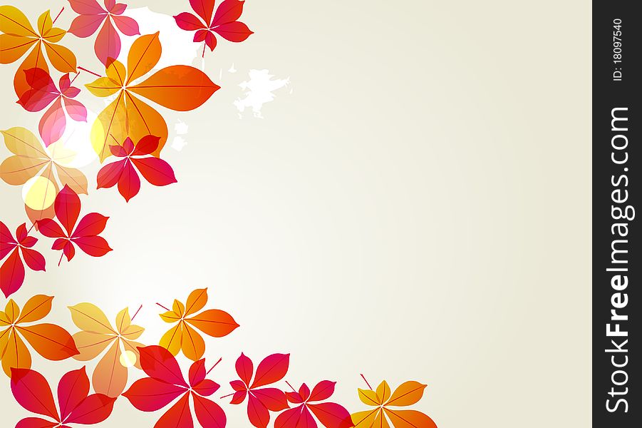Abstract background with autumn leaves. Abstract background with autumn leaves