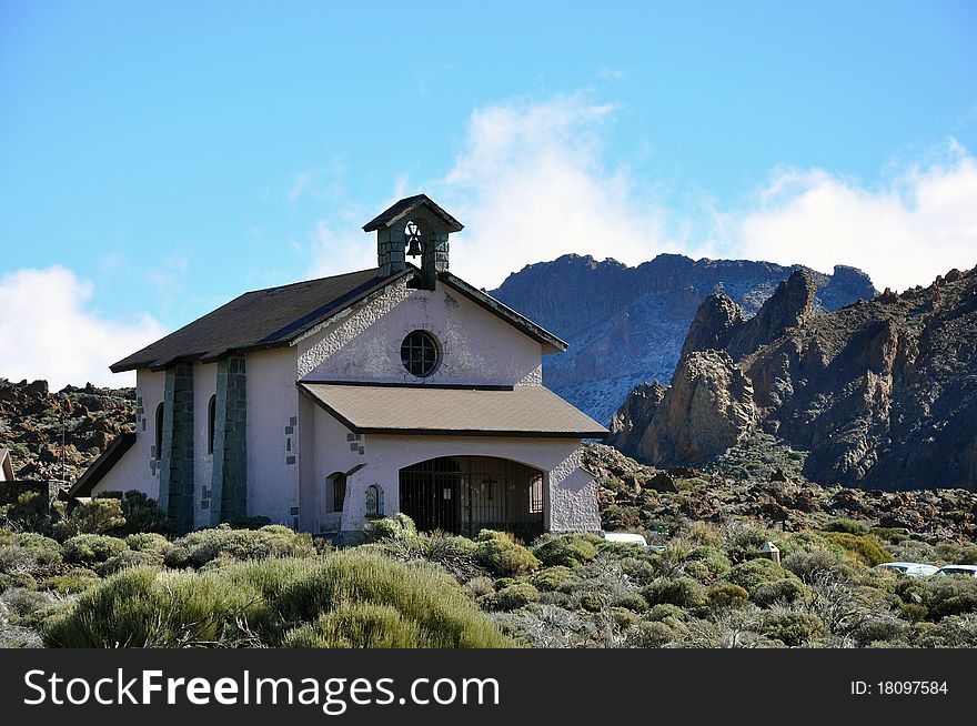 A church in the mountains