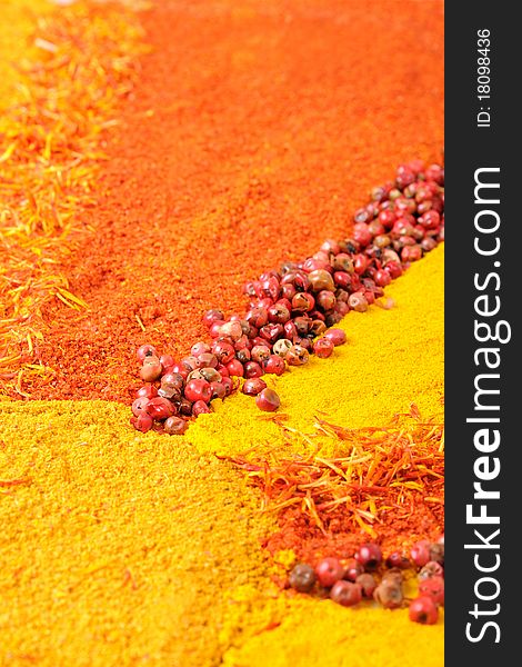 Background From Colourful Spices