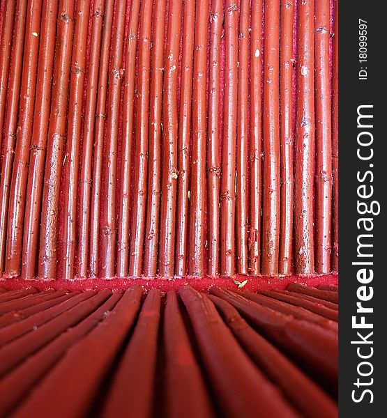 Seamless Red Bamboo Wood Background