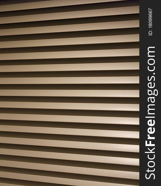 Grey steel blinds or shutters