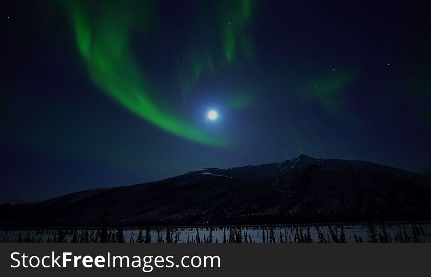 Aurora Borealis, Solar Wind, Night, Polar Lights, Alaska, Northern Lights