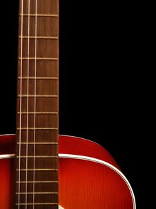 Acoustic Guitar On Black Background 4 Stock Images Acoustic Guitar On Black Background 4 Stock Images
