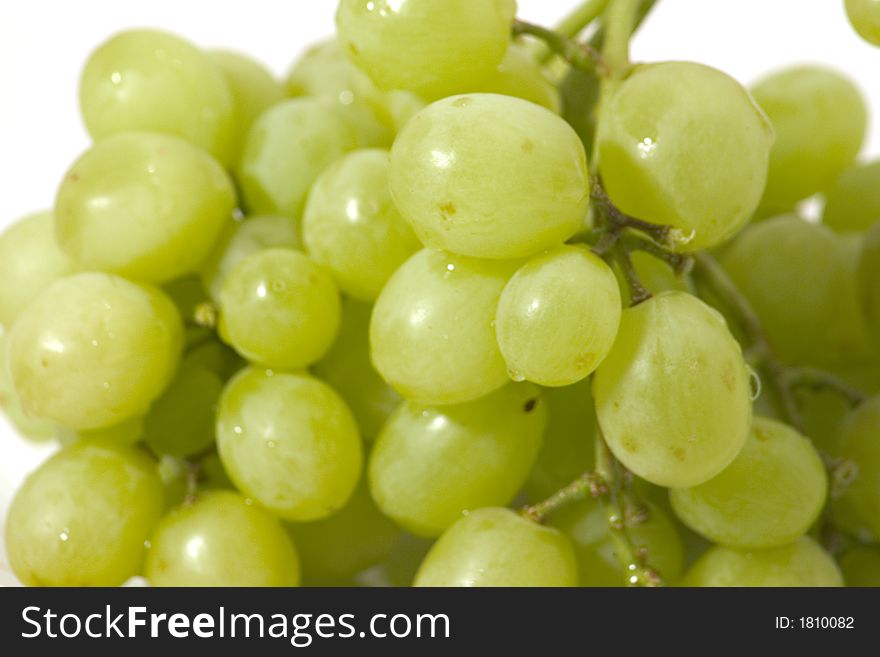 Close up of a bunch of grapes