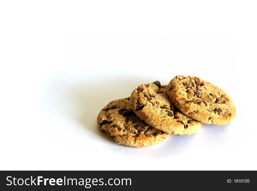 Cookies isolated against a white back ground. Cookies isolated against a white back ground