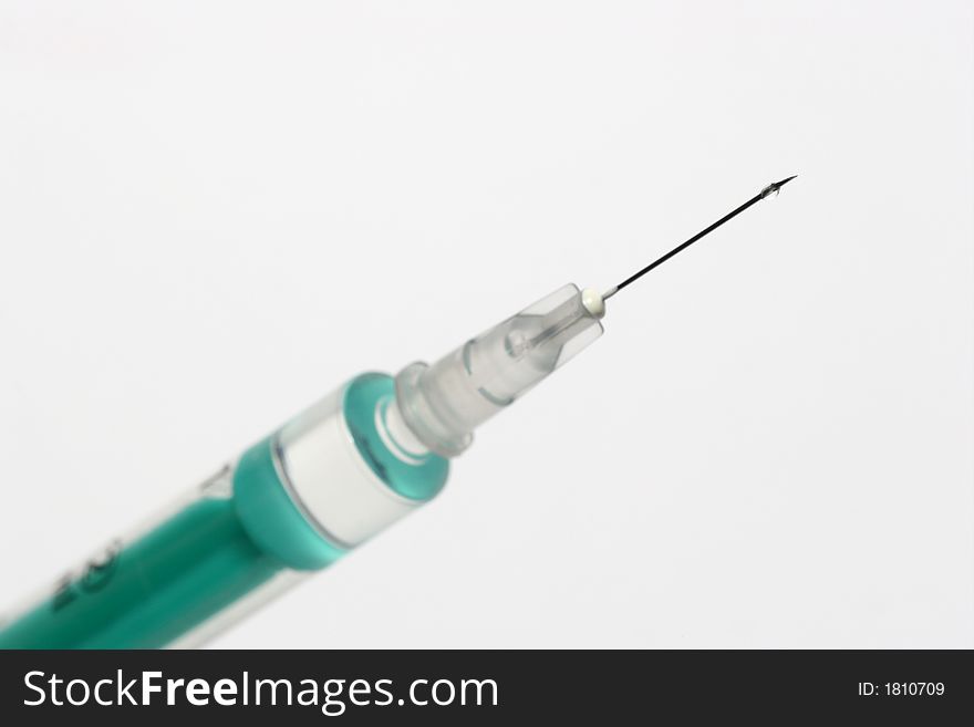 Picture of a filled injection. Picture of a filled injection.