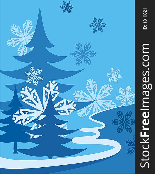 Exquisite Series of Winter Backgrounds. Check my portfolio for much more of this series as well as thousands of similar and other great vector items.