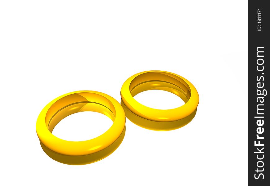 Two gold rings