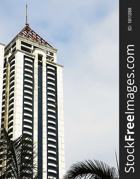 Building in one of Metro Manila's business and commercial districts. Building in one of Metro Manila's business and commercial districts