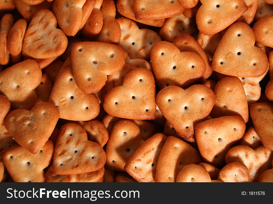 Background made of a salty cracker