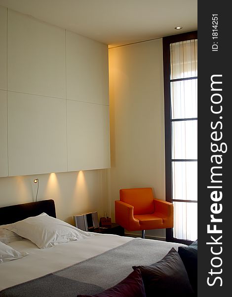Hotel room  at the city of Barcelona, Catalunya, Spain, Europe