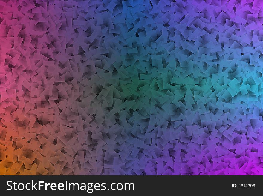 A Colorful Cubist Background is Presented.