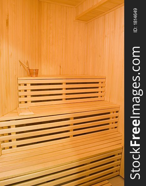 Picture of a sauna interior