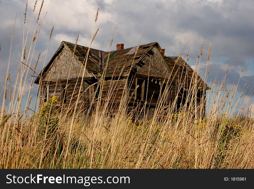 Old House Behind Grass