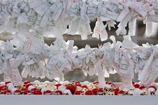 Japanese Sacred Lottery Omikuji Stock Images Japanese Sacred Lottery Omikuji Stock Images