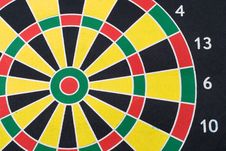 Multi-colored Target For Darts Stock Image