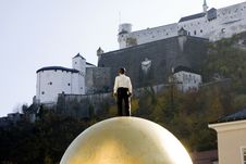 Hohensalzburg Castle In Salzburg, Austria Royalty Free Stock Images